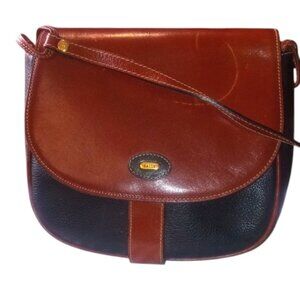Bally Virage Leather Crossbody Bag  Made in Italy Vintage